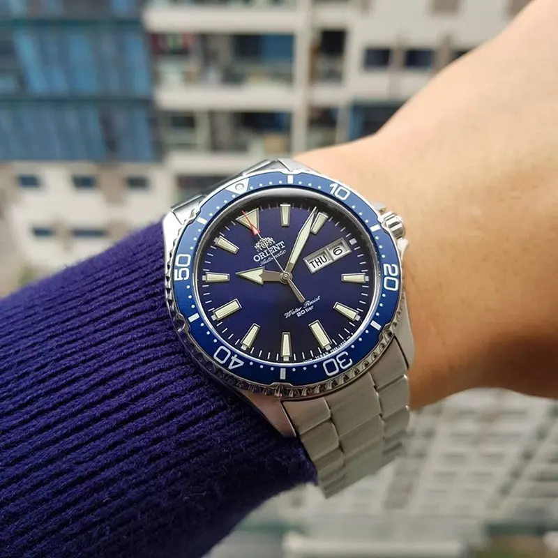 Orient Kamasu Automatic Blue Dial Men's Watch | RA-AA0002L19A